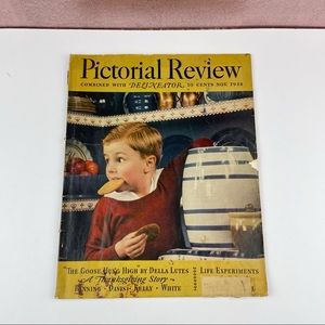 Vintage Pictorial Review Magazine November 1938 Thanksgiving Story